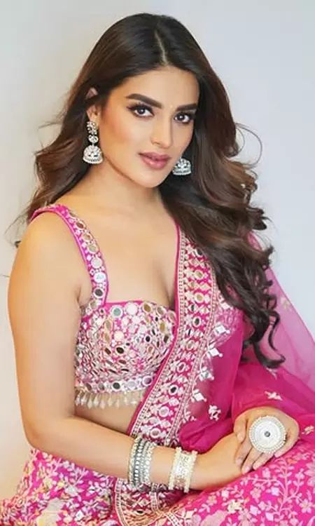 Nidhhi Agerwal Slays The Pink And Purple