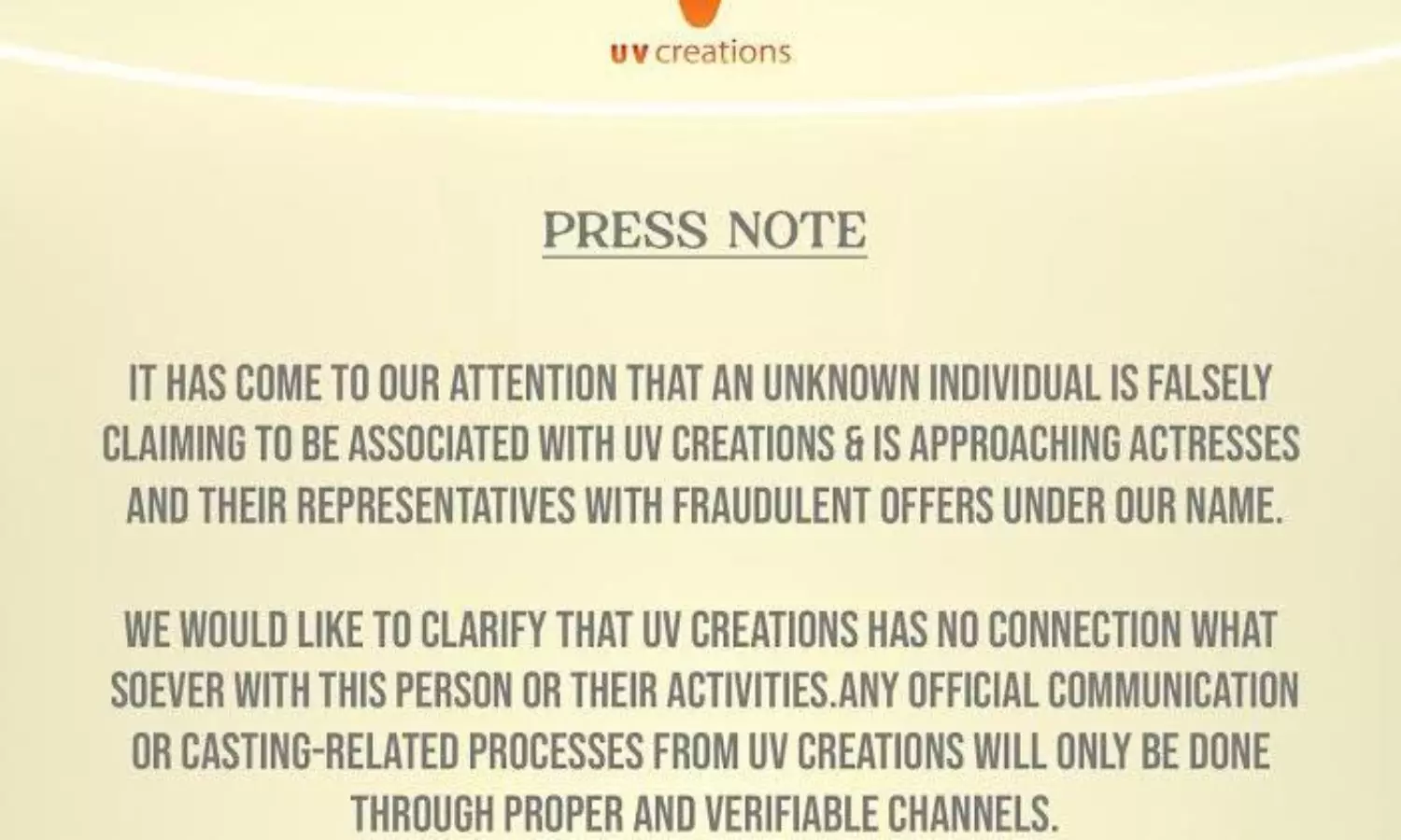 Beware! Trap Set For Actresses In Production House’s Name! Beware! Trap Set For Actresses In Production House’s Name!