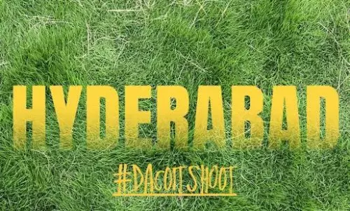 Mrunal Thakur Drops Stunning Pics From Hyderabad Dacoit Set