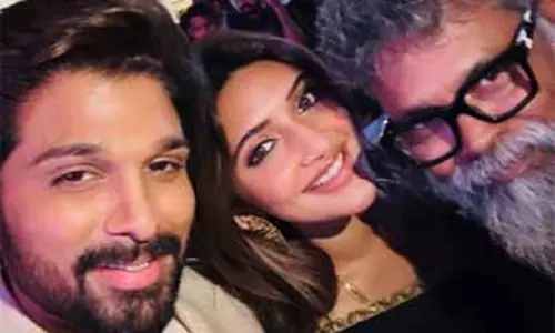 Allu Arjun, Sreeleela and Sukumars Selfie Takes the Internet by Storm
