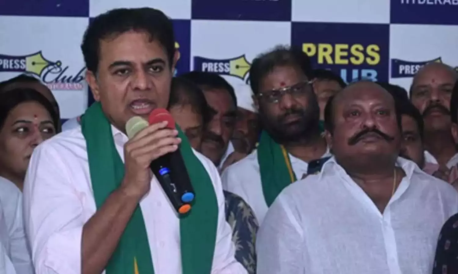 నీళ్లు బాబుకు.. నిధులు ఢిల్లీకి.. నియామకాలు తొత్తులకు..కేటీఆర్ ఫైర్