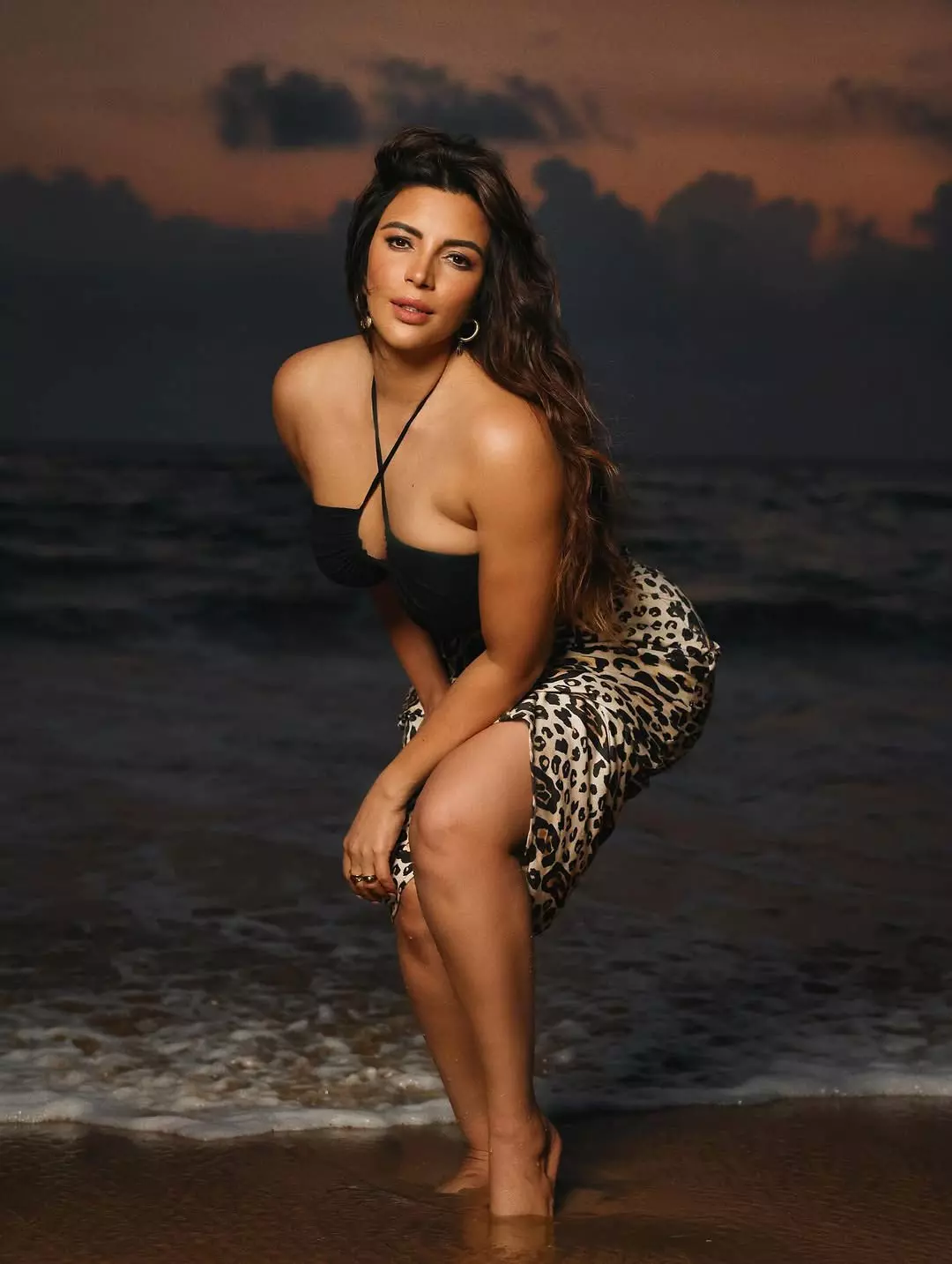 Shama Sikander Radiates Timeless Chic on a Moonlit Beach