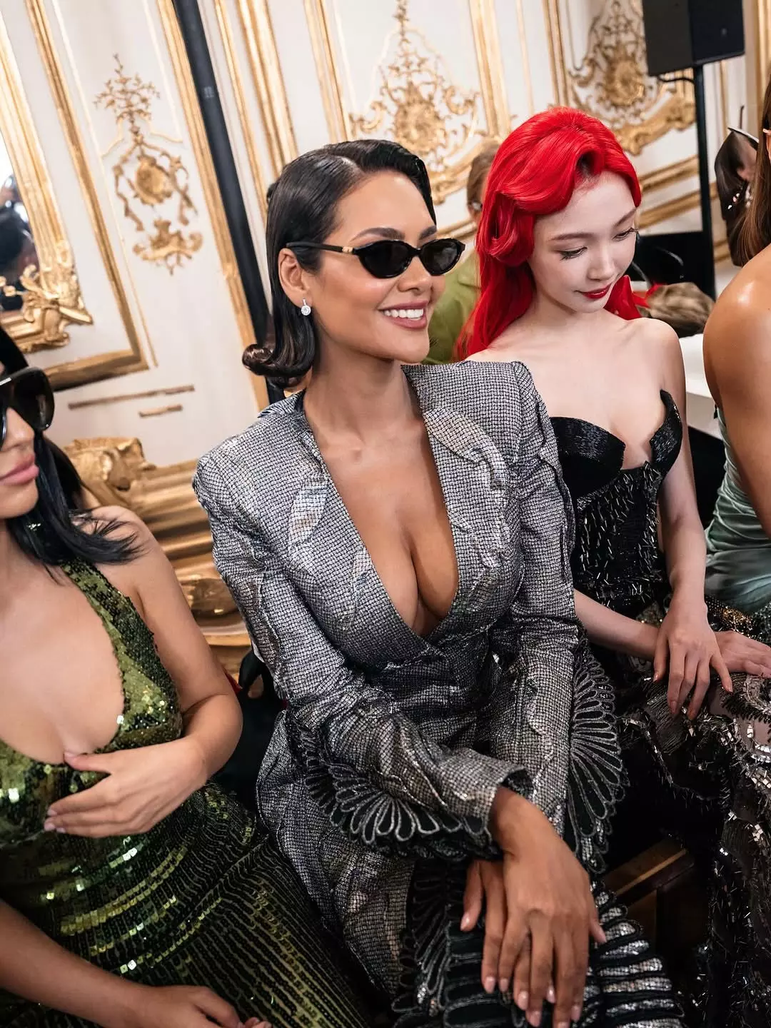 Esha Guptas Shimmery Power Look Turns Heads at Fashion Week