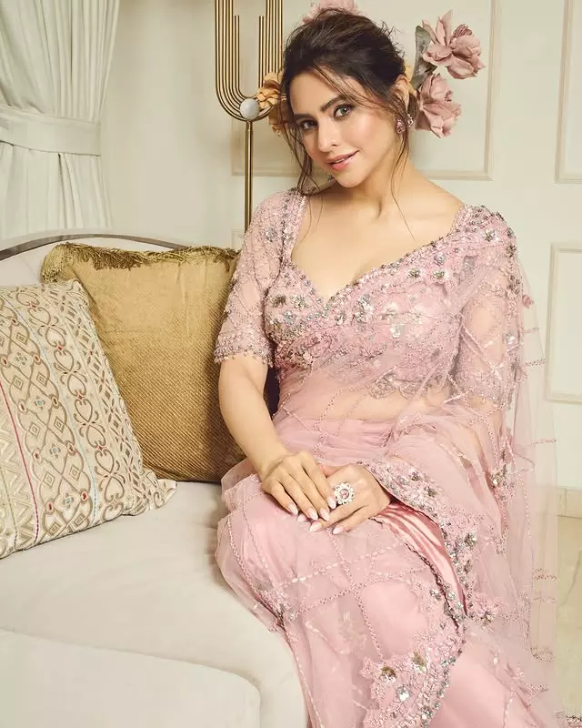 Aamna Sharif Stuns in Designer Saree