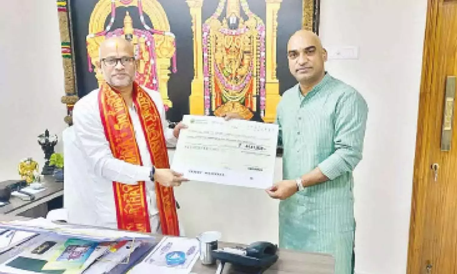 టీటీడీకి ఏపీజీబీ భారీ విరాళం... ఆ మొత్తం దేనికోసమంటే..? టీటీడీకి ఏపీజీబీ భారీ విరాళం... ఆ మొత్తం దేనికోసమంటే..?