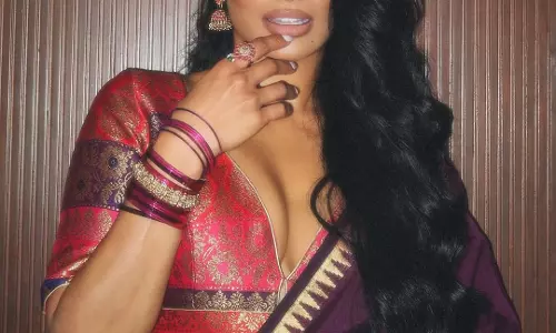 Chandrika Ravi Indian Attire at Blackmail Event