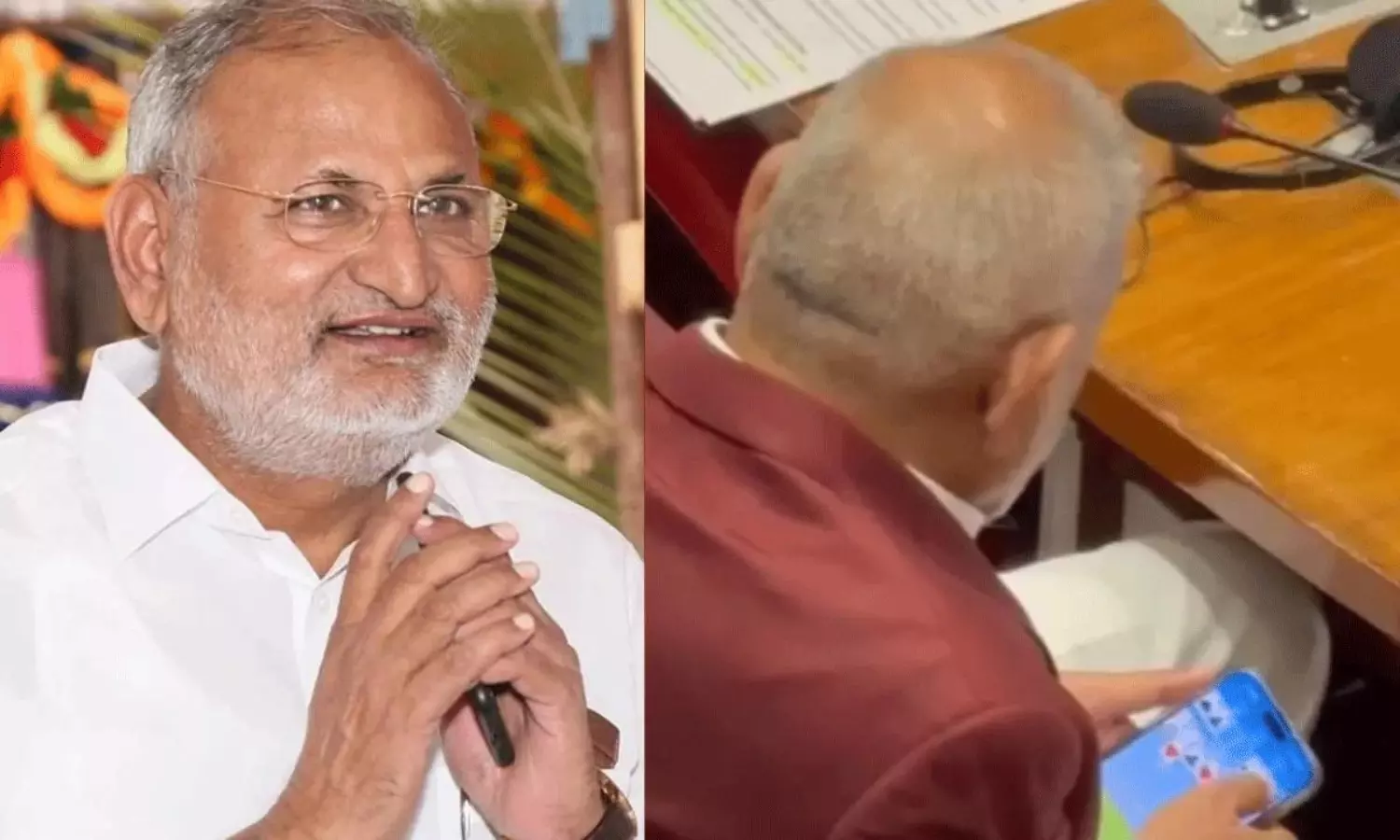 అసెంబ్లీలో మంత్రి గారి పాపారావు పనులు... వీడియో వైరల్!