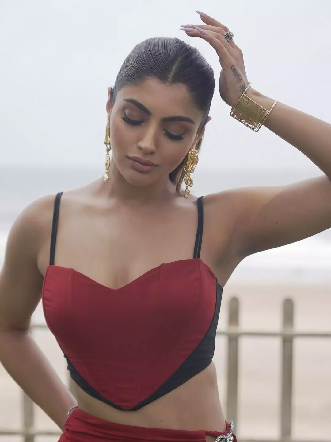 Akanksha Puri Feels Red - And Looks Like Fire Akanksha Puri Feels Red - And Looks Like Fire