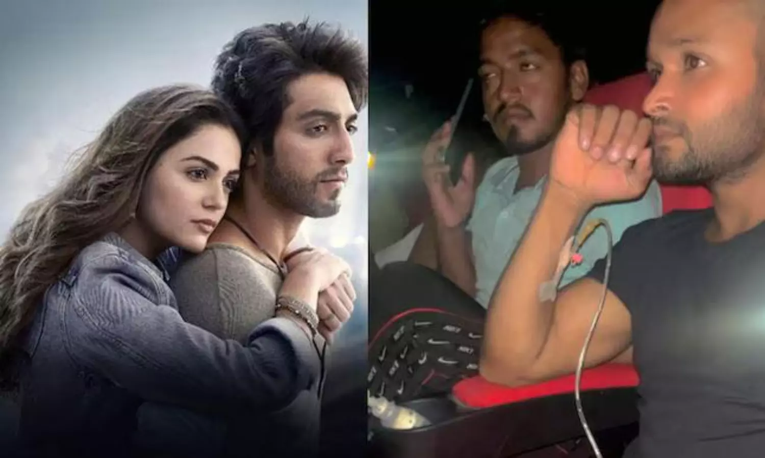 వైరల్‌ వీడియో : చేతికి ఐవీ డ్రిప్‌తో థియేటర్‌కి..!