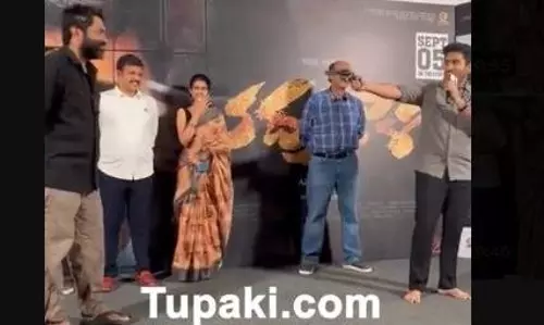 విజయ్ భద్రకాళి మూవీ.. మీడియా ముందు గన్ షూట్!