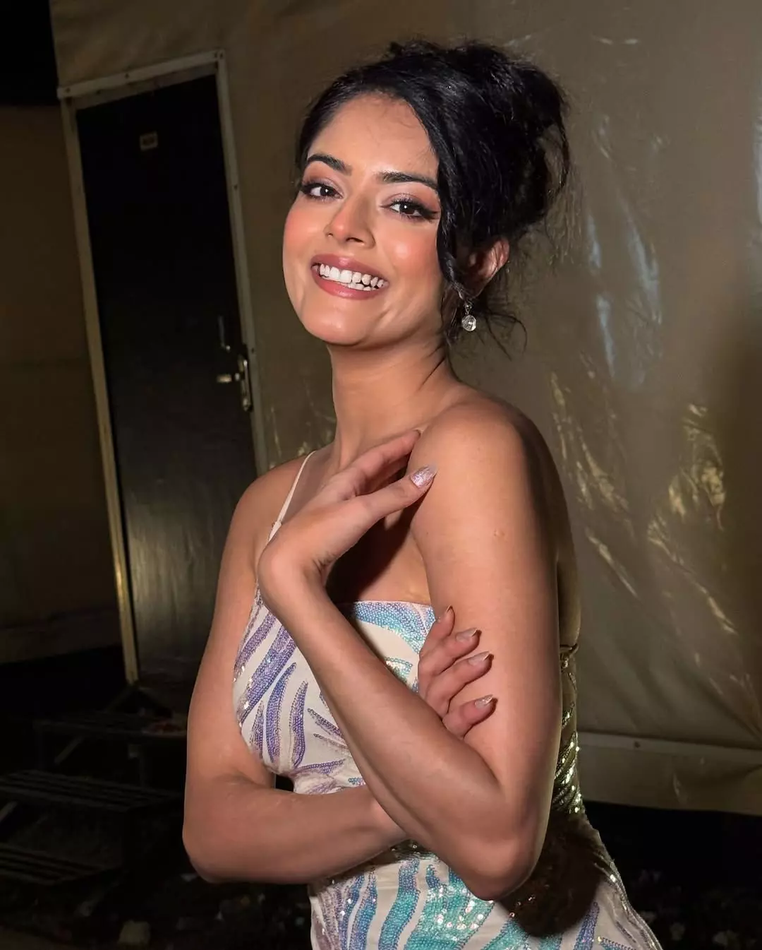 Riddhi Kumar Sparks in Shimmering Dress at Glam Night Event