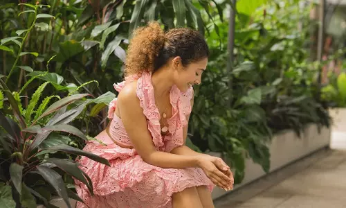 Gnaneswari Kandregula Looks Cheerful in Soft Pink Look