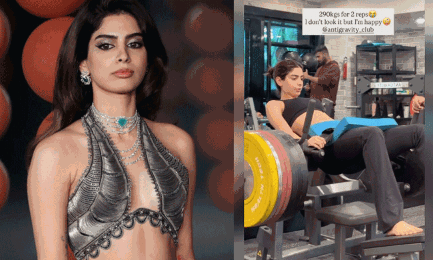 Khushi Kapoor Lifts 290kgs, Shocks The Internet! Khushi Kapoor Lifts 290kgs, Shocks The Internet!