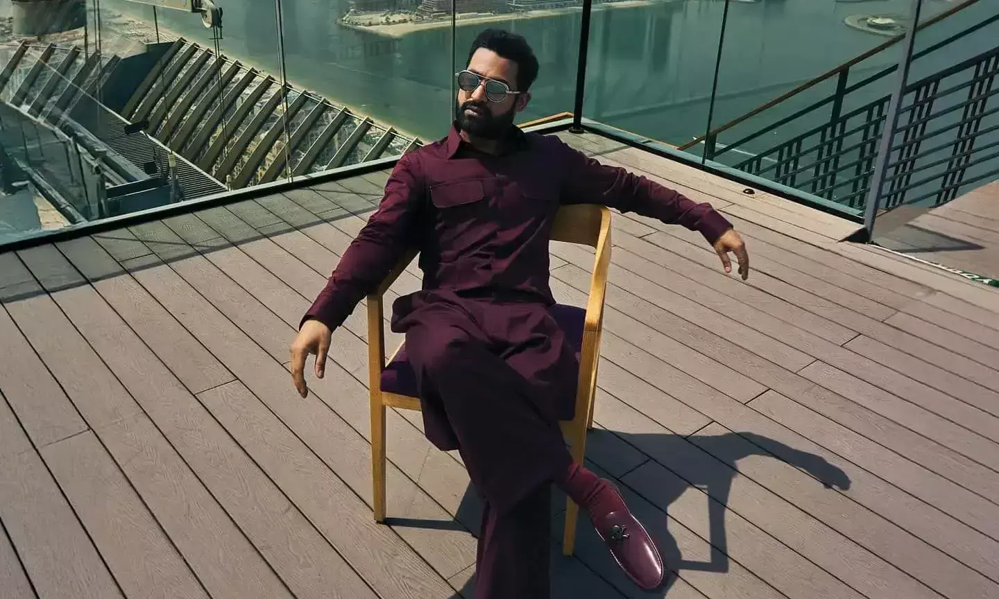 Pic Talk: NTR’s statement from Dubai, But Why???