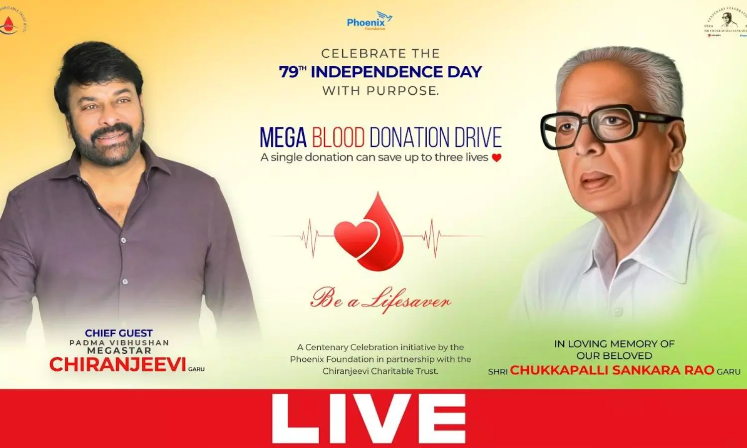 Mega Blood Donation Drive Live Phoenix Foundation