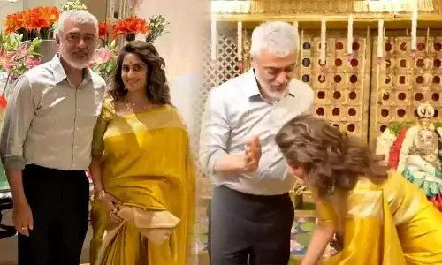 గుడిలో ప్రత్యేక పూజలు చేయించిన అజిత్ - షాలిని.. కారణం?