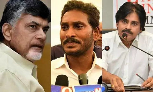 బిగ్ నంబర్ టార్గెట్ గా బాబు జగన్ పవన్ వ్యూహాలు !