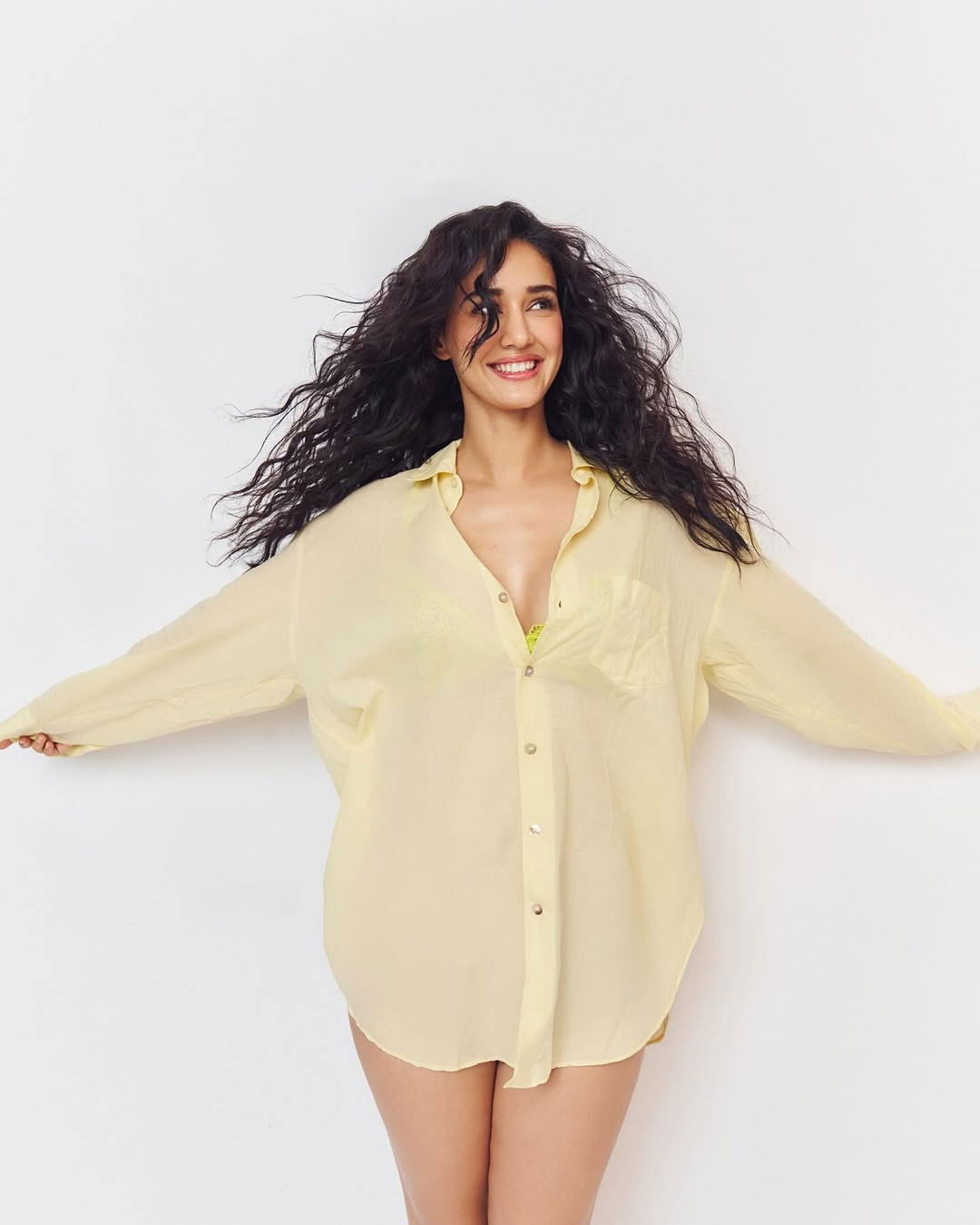 Disha Patani�s Sunshine Vibes in Shirt
