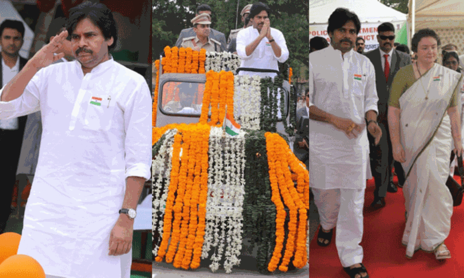 కాకినాడలో తొలిసారిగా అన్నా లెజినోవాతో పవన్ కల్యాణ్.. నెట్టింట ఫొటోలు వైరల్