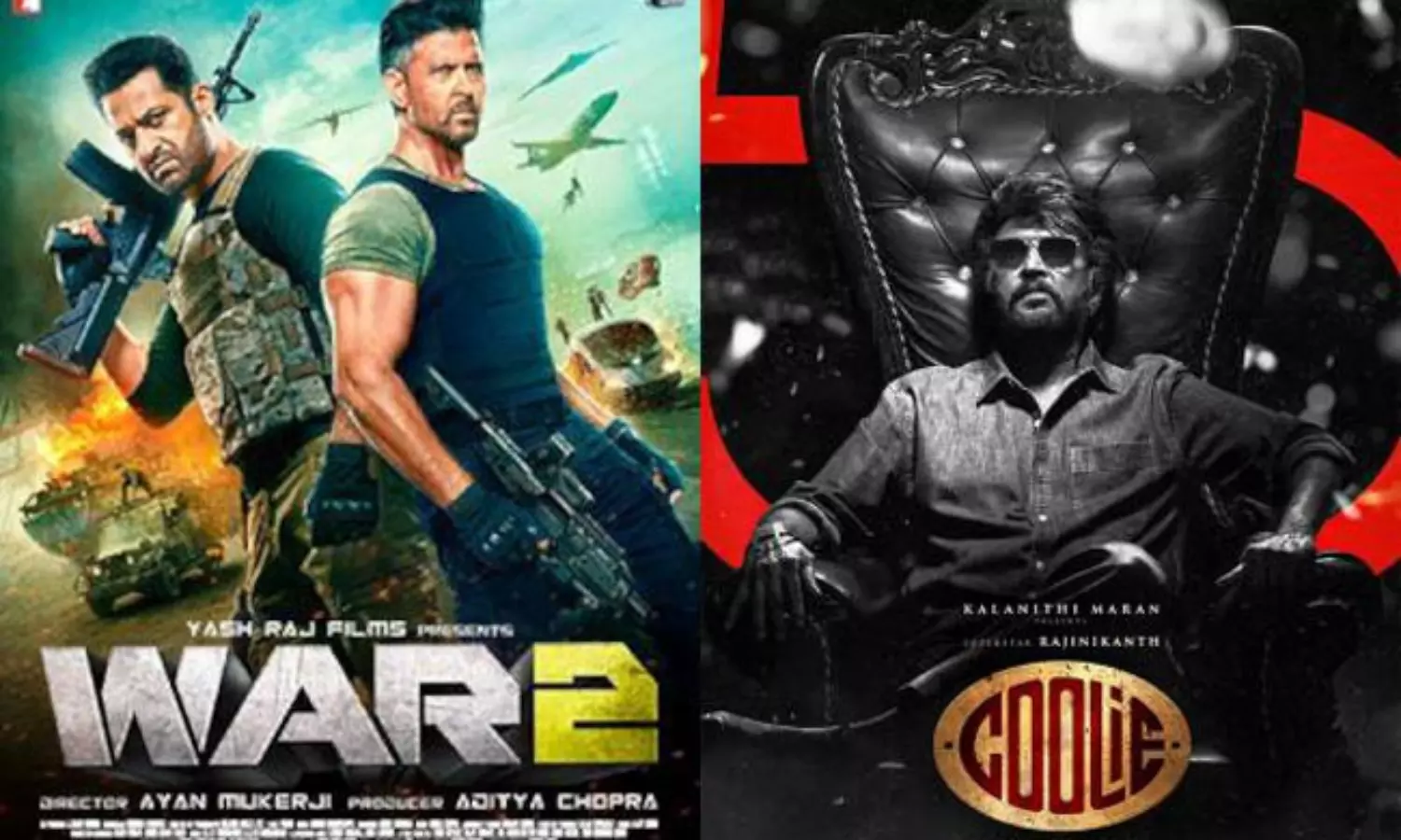 కూలీ - వార్ 2: 24 గంటల టికెట్ సేల్స్‌లో హోరాహోరీ పోరు