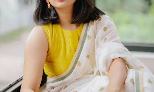 Namitha Pramods Homely Looks In A Saree