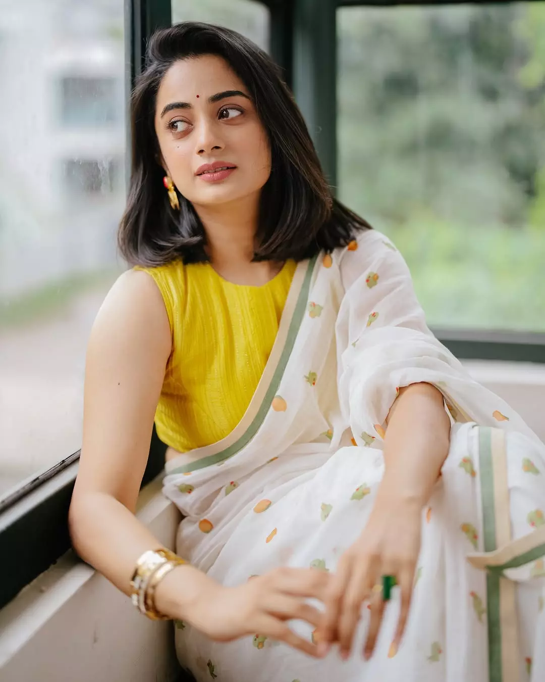 Namitha Pramods Homely Looks In A Saree Namitha Pramods Homely Looks In A Saree