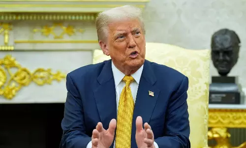 భారత్  పై సుంకాల విషయంలో ట్రంప్  హింట్.. ఏమిటీ గంతులు?