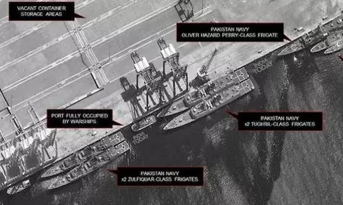 ఆపరేషన్  సిందూర్  వేళ పాక్  యుద్ధ నౌకల పలాయనం ఇదే!