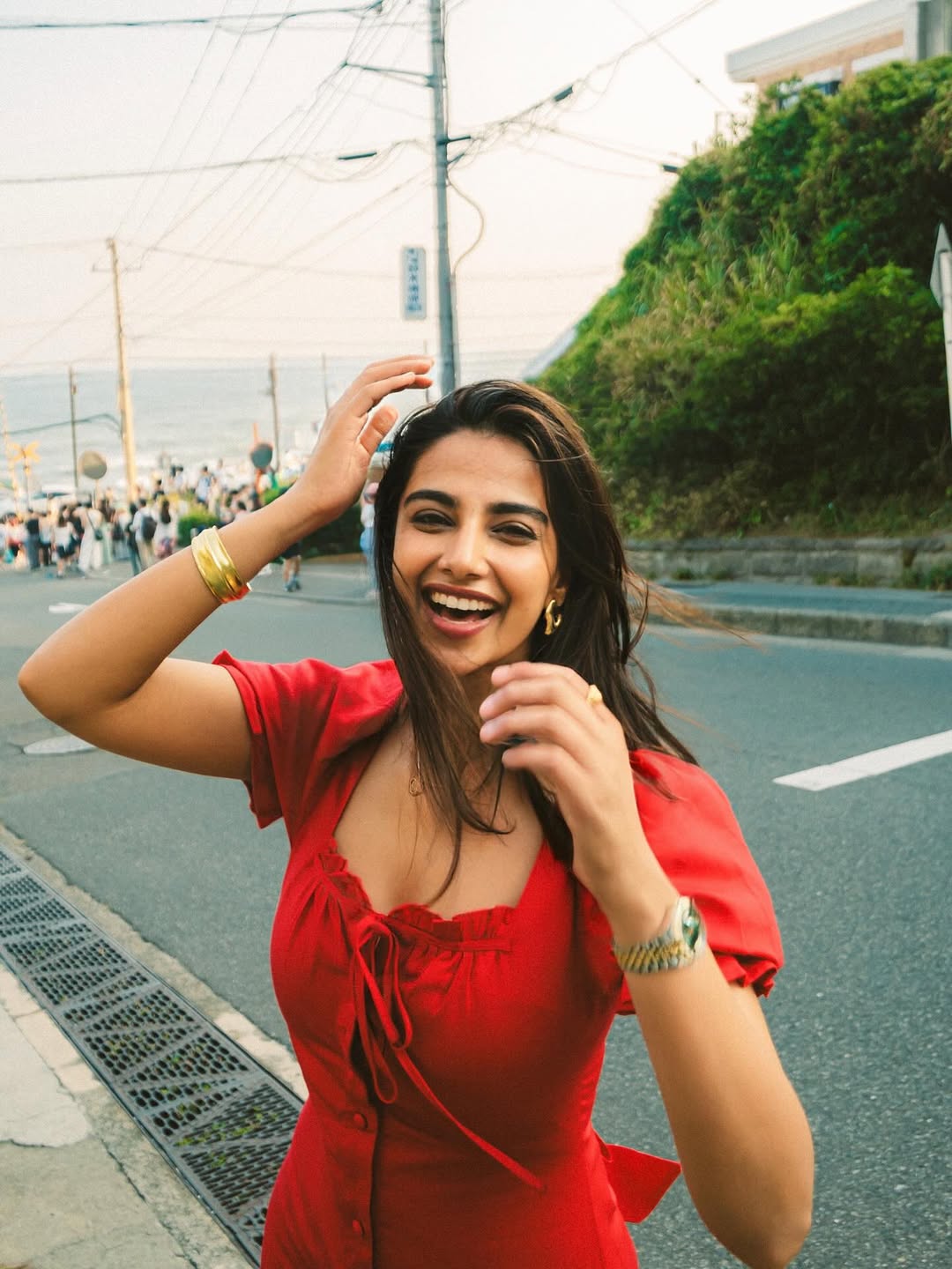 Meenakshi Chaudhary Enjoys Japan Streets