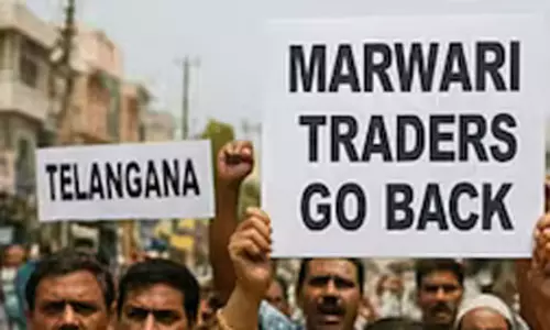 గో బ్యాక్ మార్వాడీ మొదలైంది అతడితోనే.. మార్వాడీలతో ప్రెస్ మీట్