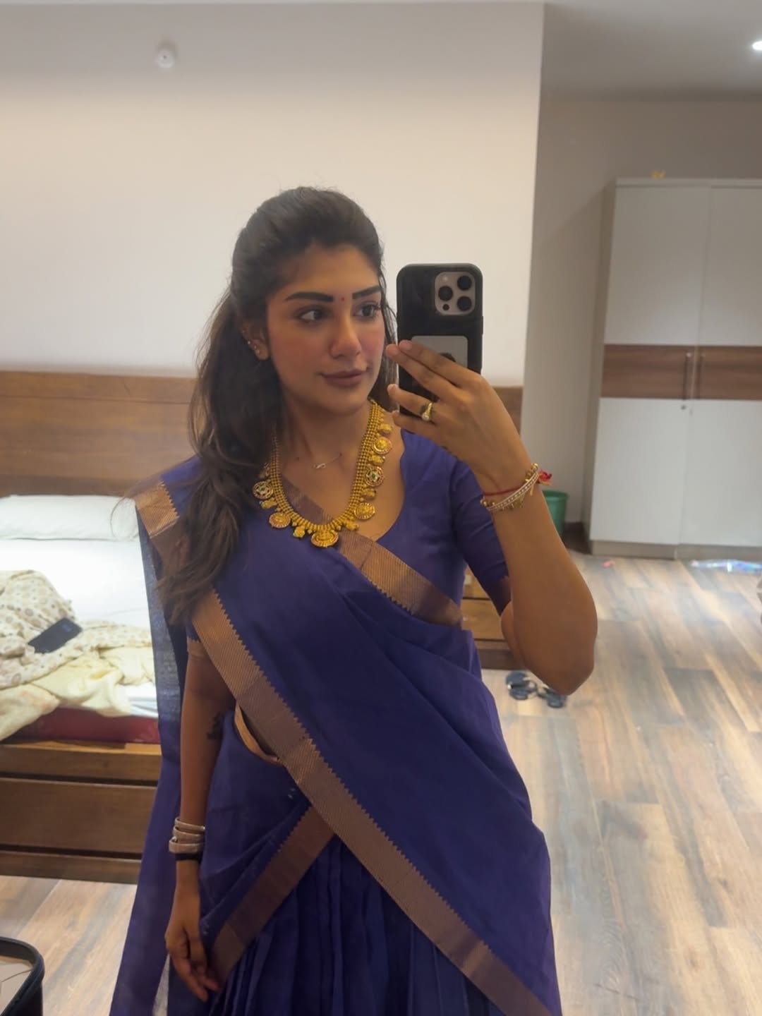 Supritha Slips Into Devotional Mode