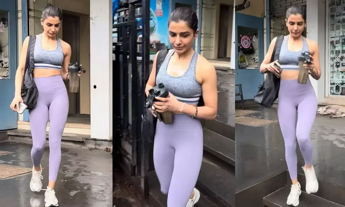 పిక్‌టాక్‌ : వర్కౌట్ ఔట్‌ ఫిట్‌లో సామ్‌ కొత్తగా..!