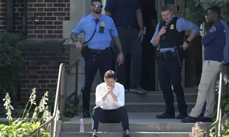 మిన్నియాపాలిస్‌ మృత్యు ఘోష: భారత్‌, ట్రంప్‌ పేర్లు రాసుకున్న దుండగుడు