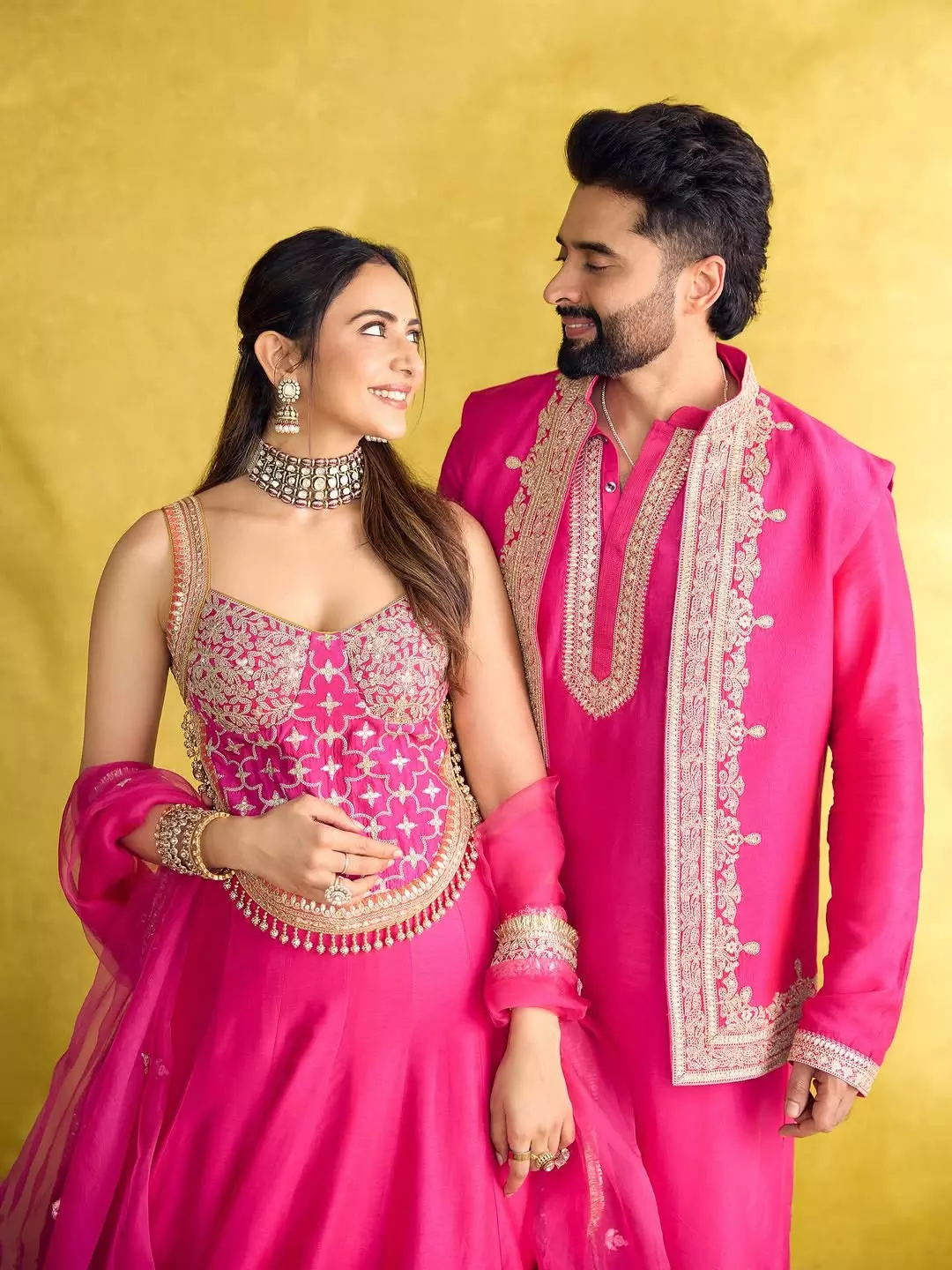 Rakul Preet Singh and Jackky Bhagnani Celebrate Ganesh Chaturthi in Style