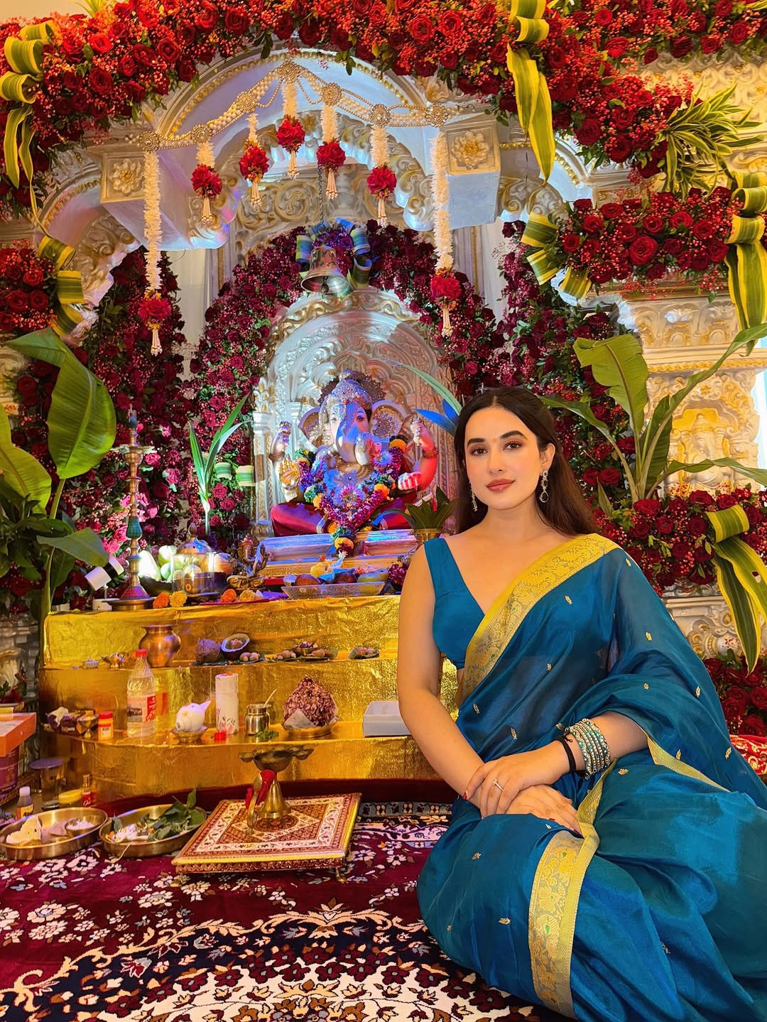 Aditi Budhathoki Celebrates Ganesh Chaturthi with Grace