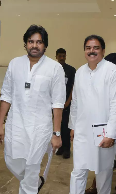 Pawan Kalyan Inspects Rushikonda Construction