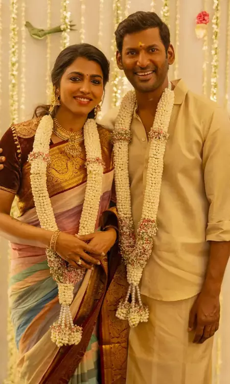 Vishal & Dhansika Celebrate Engagement in Chennai