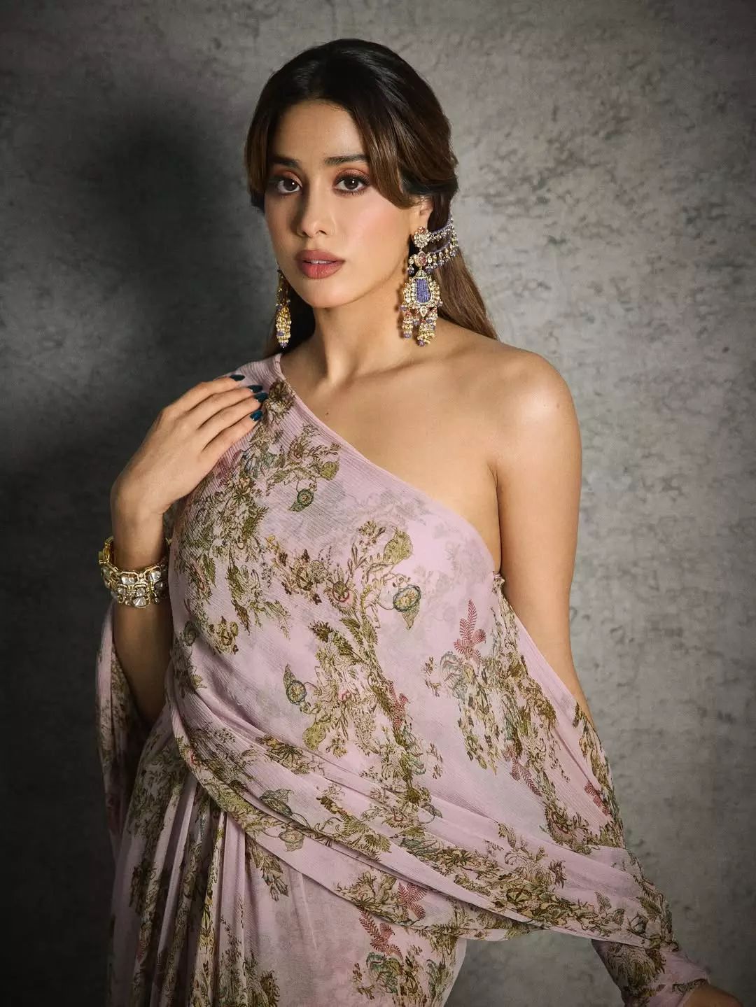 Janhvi Kapoor Shows How to Rock Florals Sarees