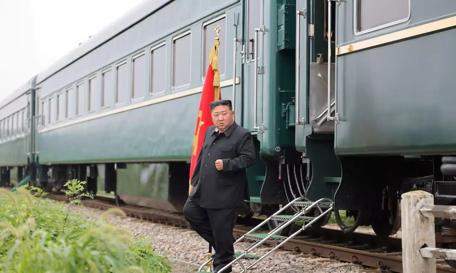 అత్యంత భద్రత నడుమ చైనాకు కిమ్...అమెరికాను విభేదించబోతున్నడా?