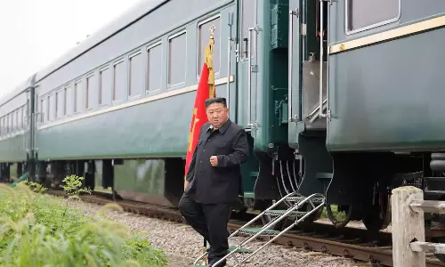 అత్యంత భద్రత నడుమ చైనాకు కిమ్...అమెరికాను విభేదించబోతున్నడా?