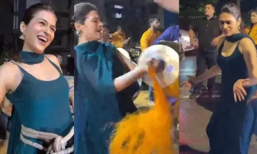 వీడియో : గణేష్ నిమజ్జన వేడుకలో హీరోయిన్‌ మాస్ డాన్స్‌ వైరల్‌