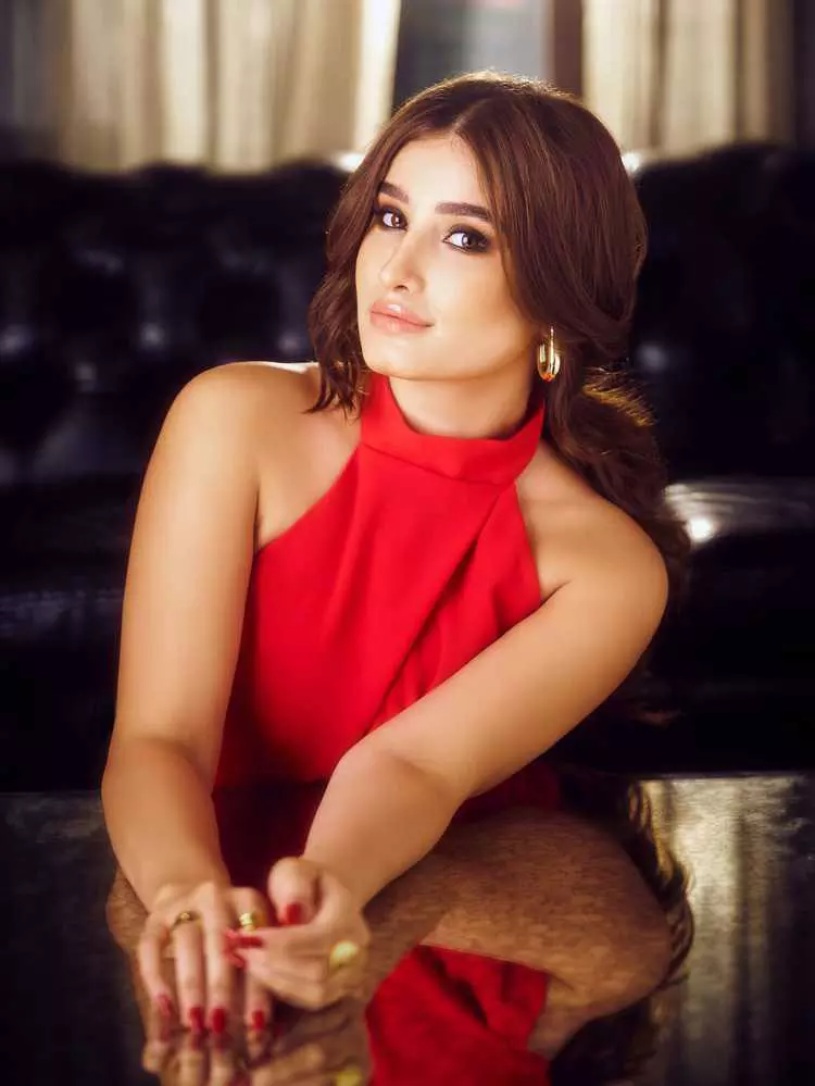 Rasha Thadani Stuns in Striking Red Dress