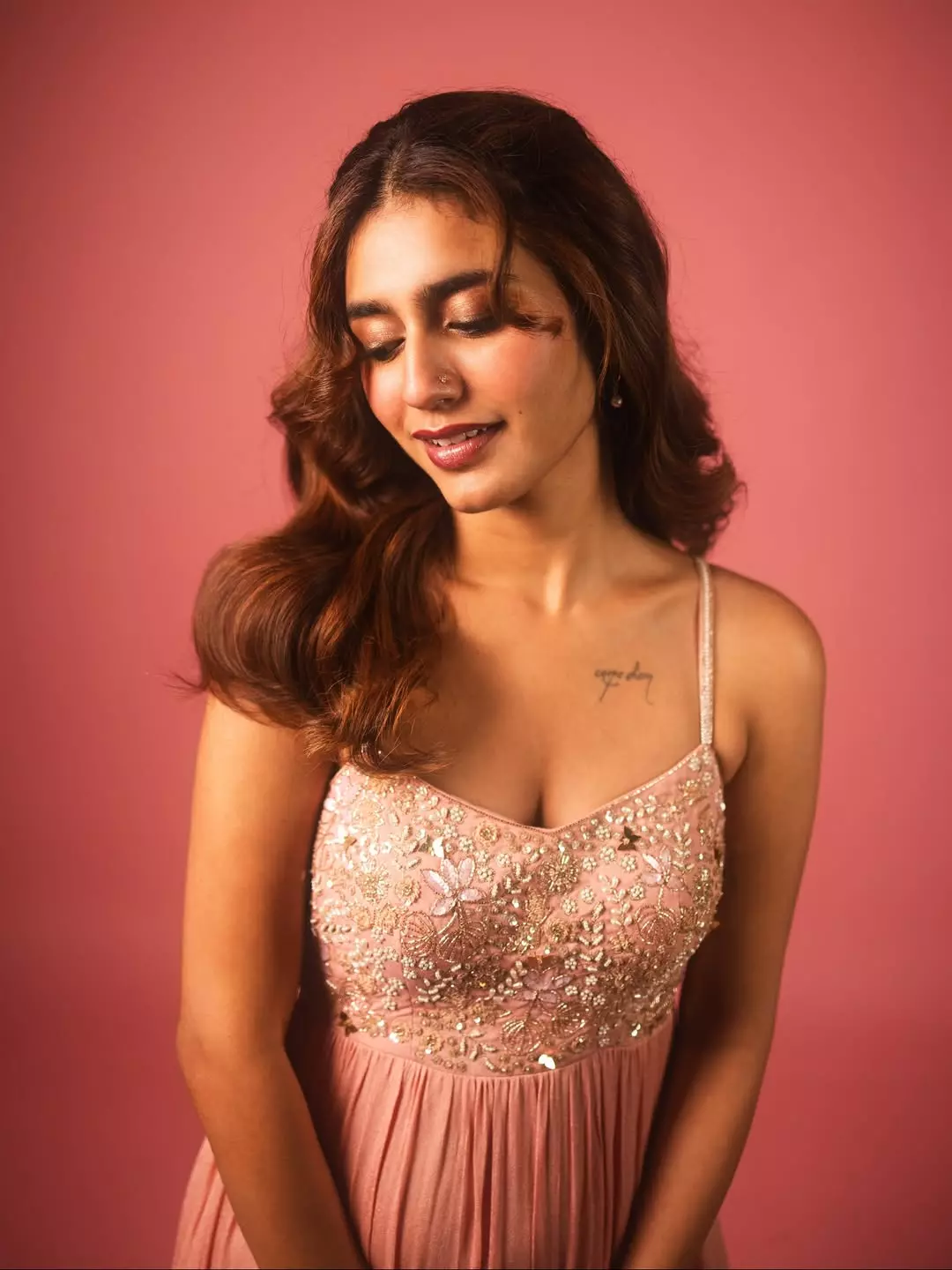 Priya Varrier Shines Like A Diamond In A Long Gown