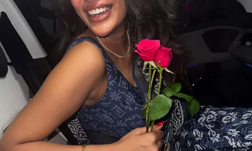Supritha in Love With Roses