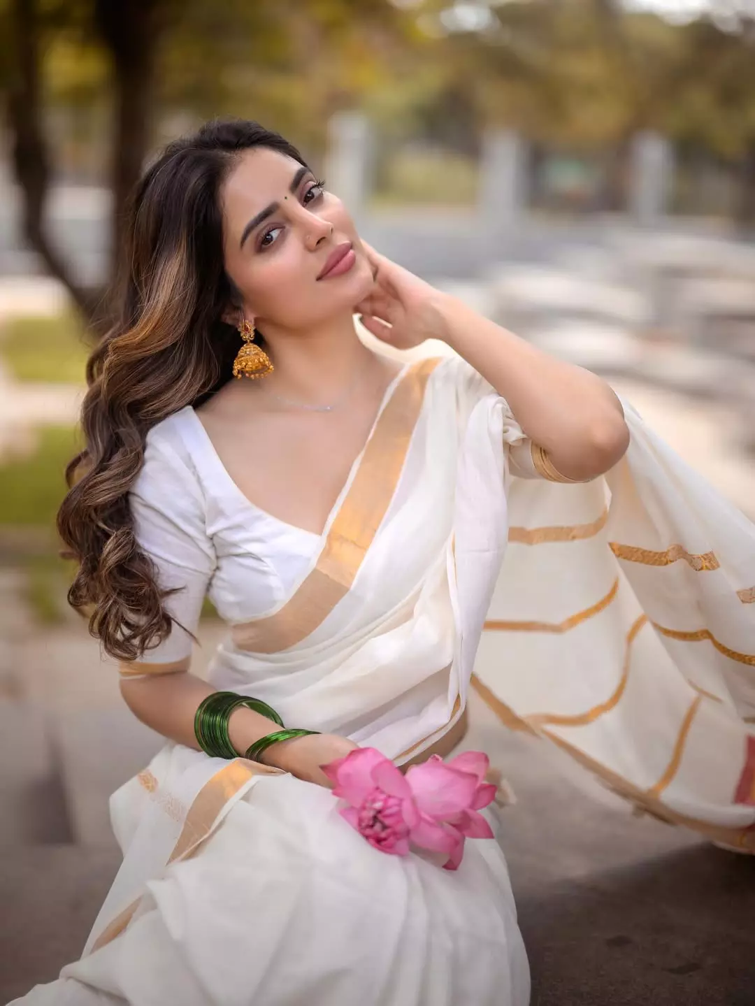 Kushitha Kallapu Rings In Onam Vibe