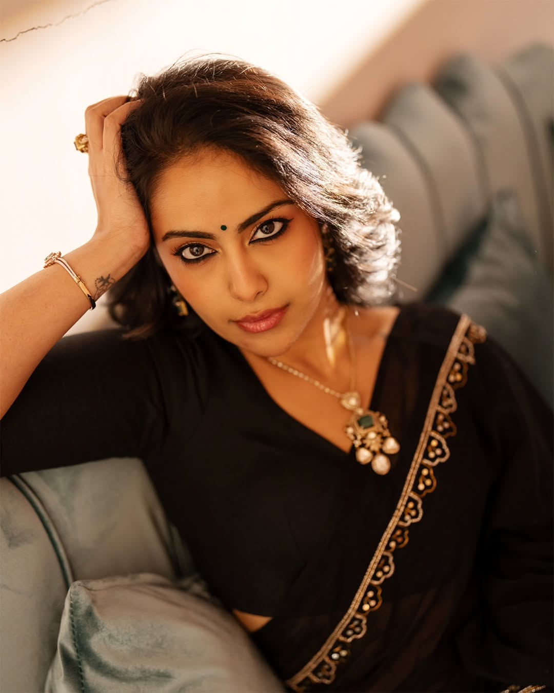 Avika Gor Shines in Elegant Green Saree Look Avika Gor Shines in Elegant Green Saree Look