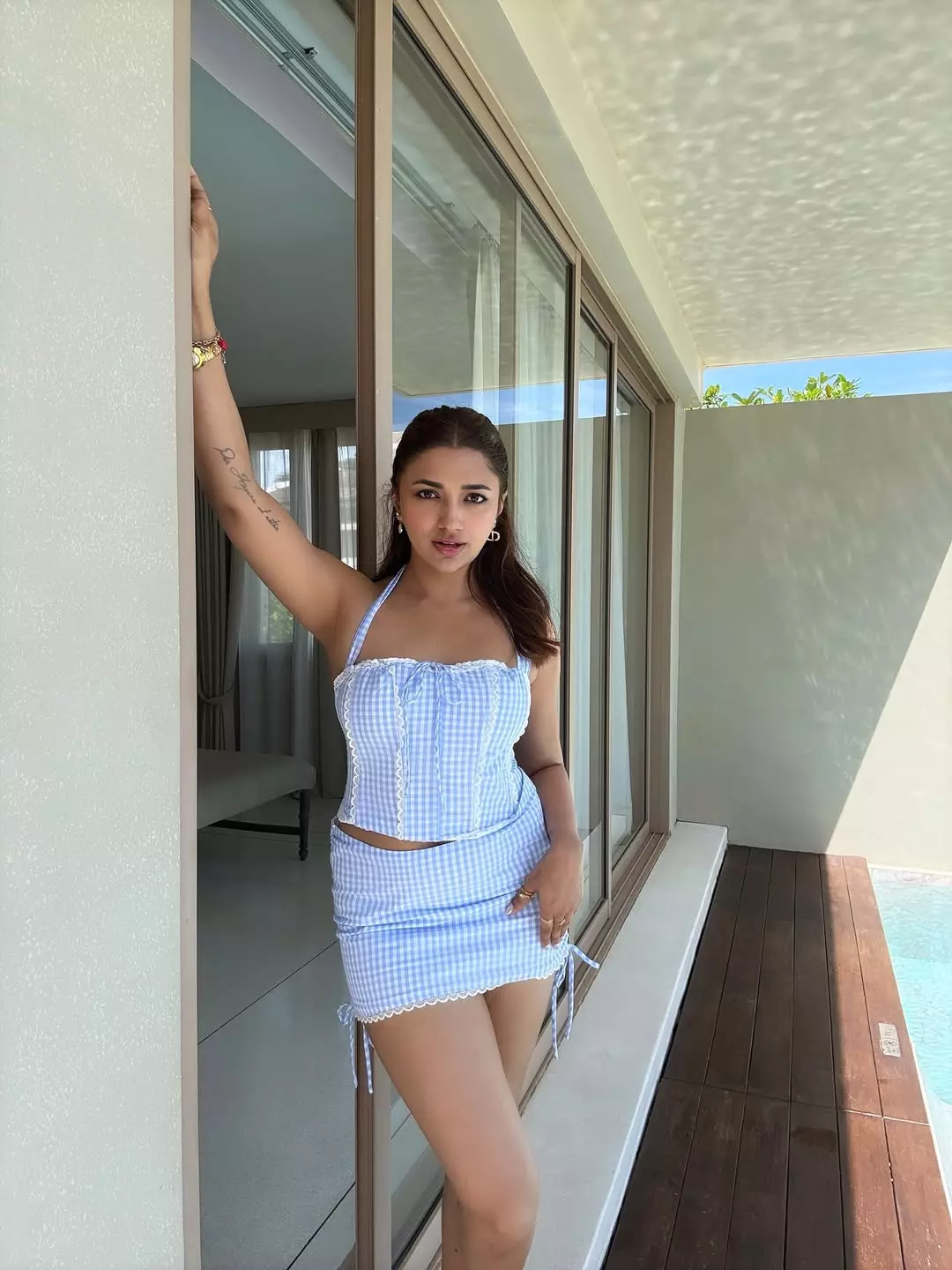 Jiyaa Shankar Stuns in Red Saree Photoshoot Jiyaa Shankar Stuns in Red Saree Photoshoot