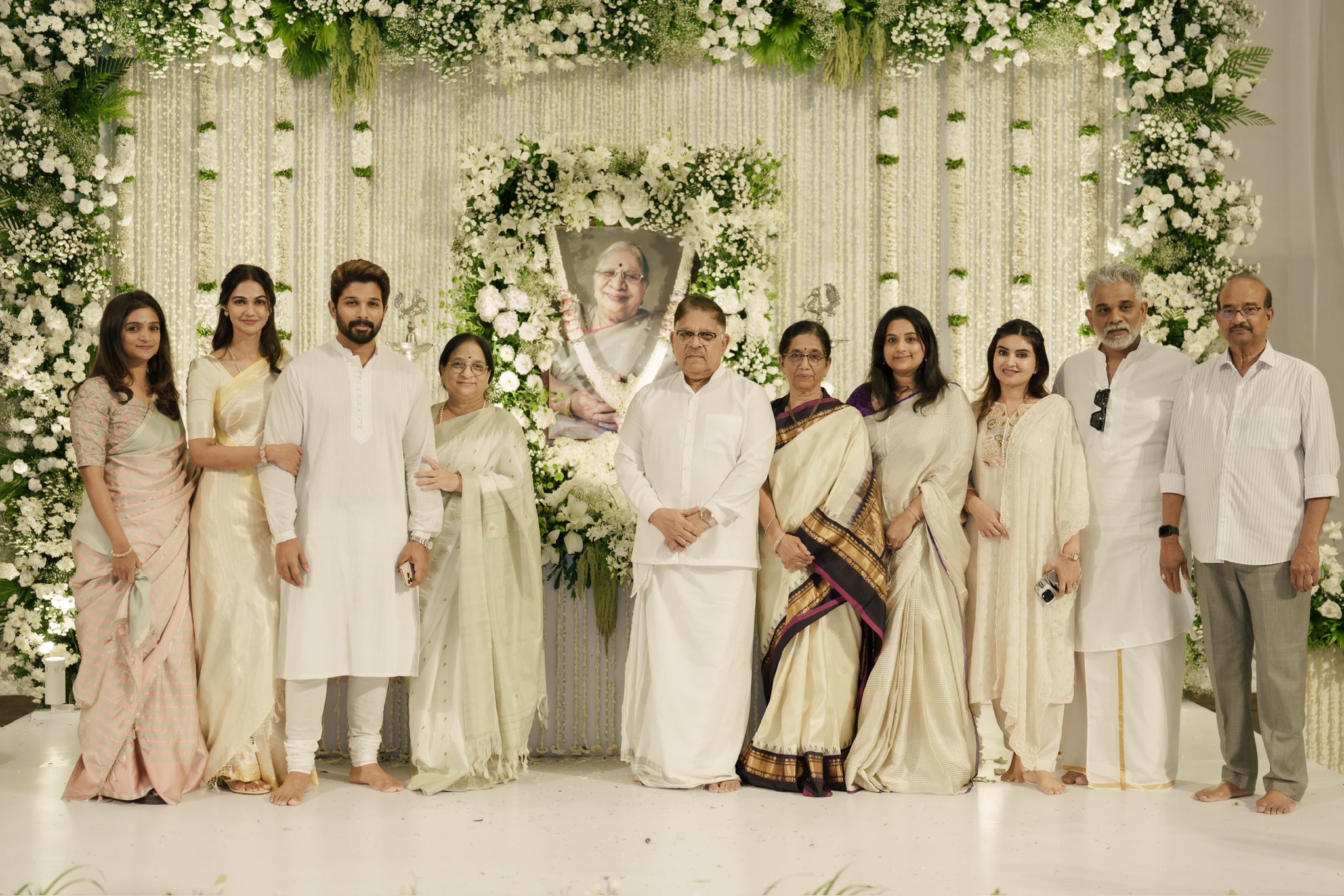 Celebs at Allu Kanakaratnammas Pedda Karma rituals Celebs at Allu Kanakaratnammas Pedda Karma rituals