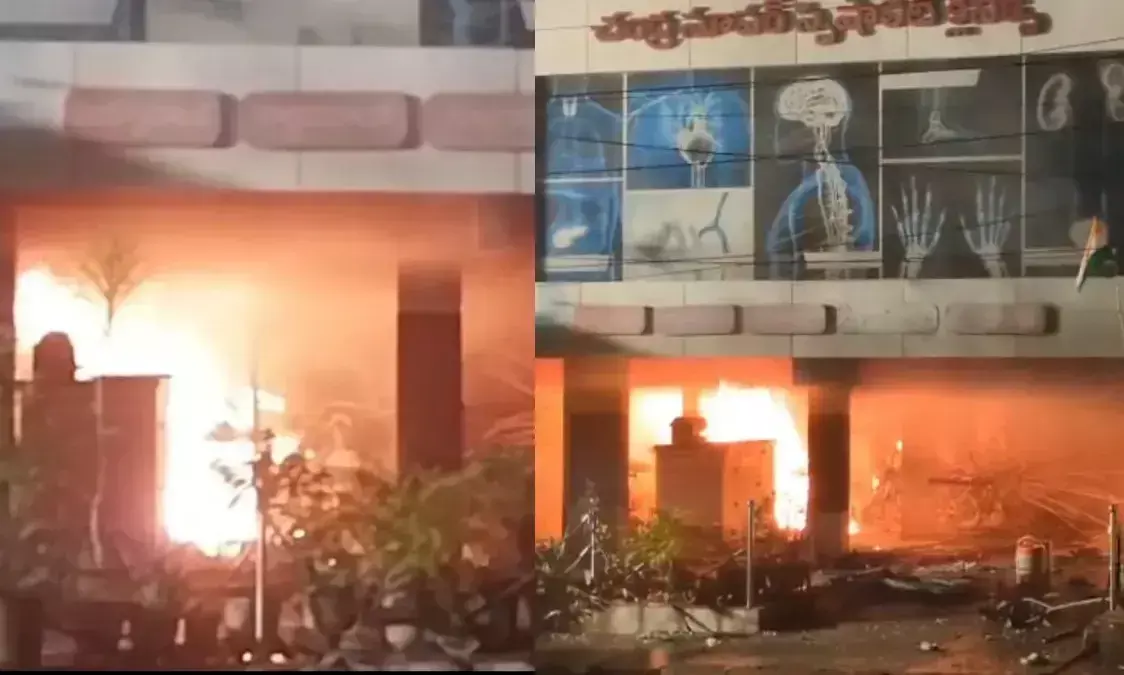 శోభాయాత్ర: గుంటూరులో త్రుటిలో తప్పిన పెను ప్రమాదం