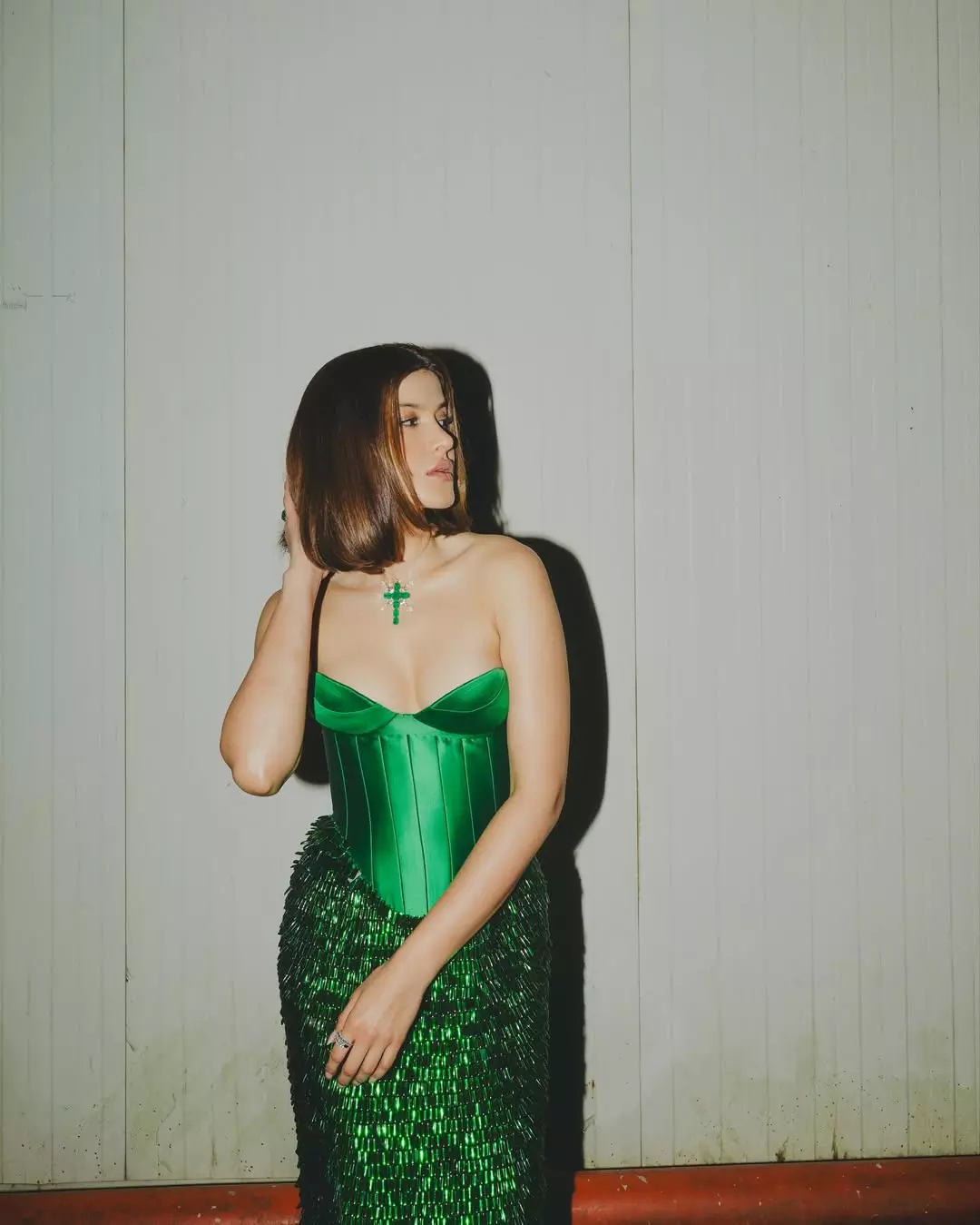 Shanaya Kapoor Glam Goddess in Green